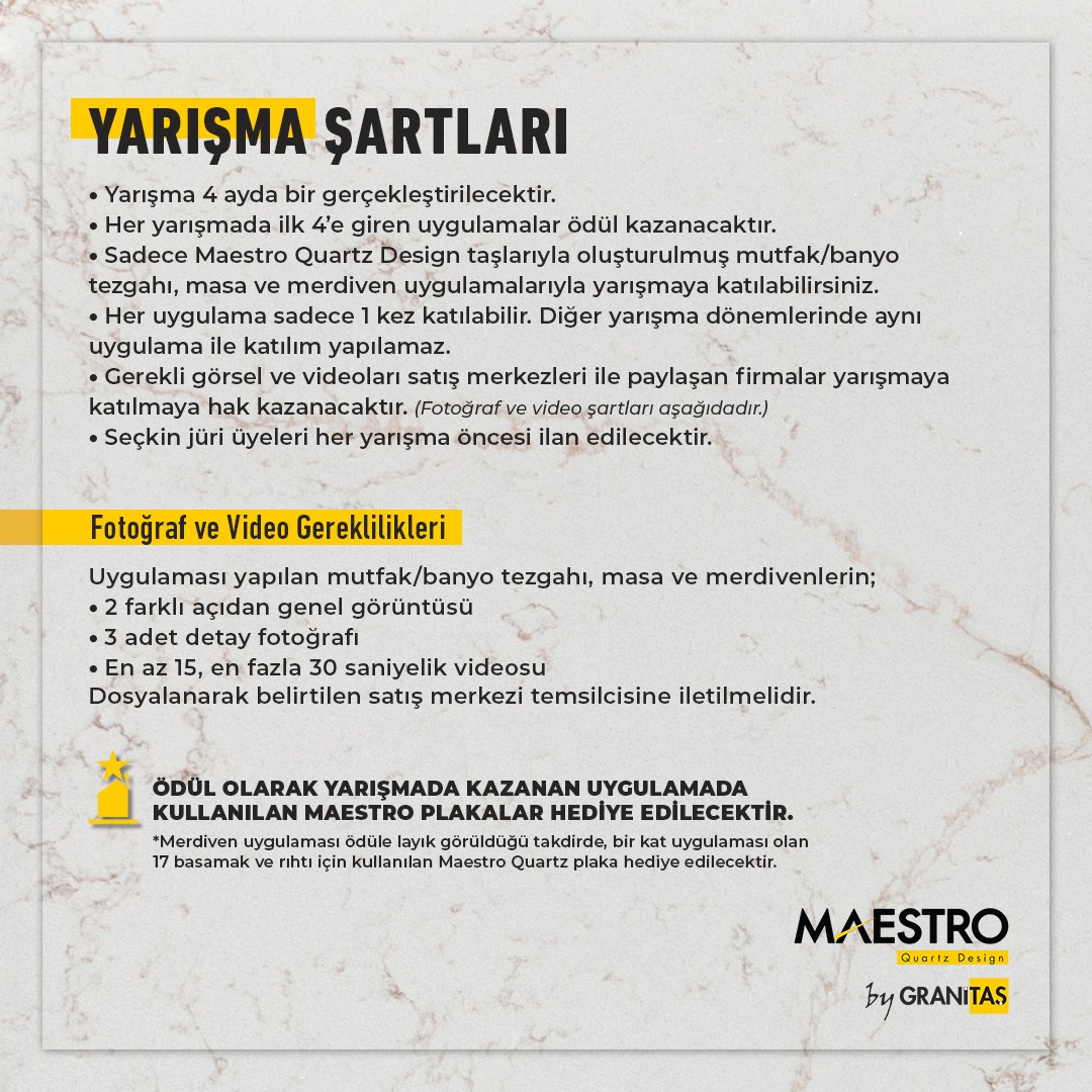 Maestro ile Yarışın Zanaatınızı Taçlandırın